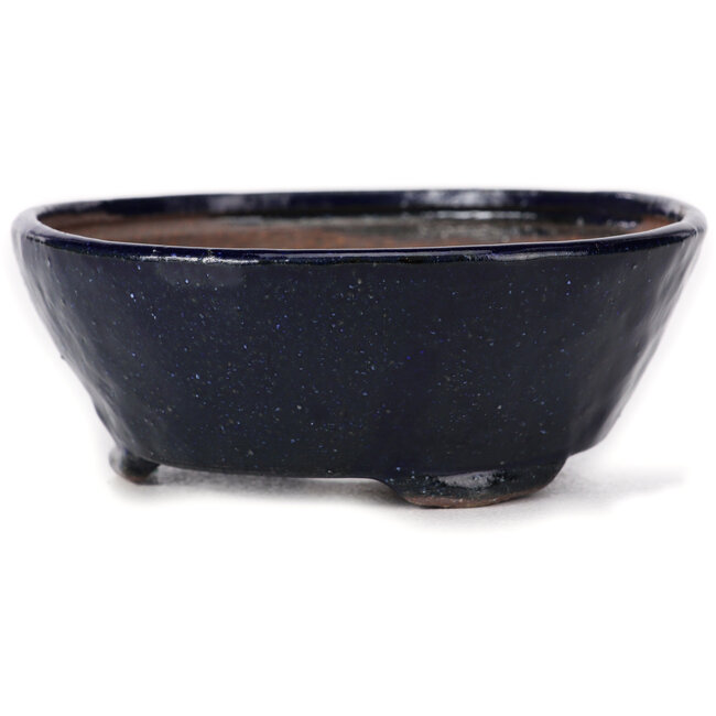 Ronde blauwe bonsaipot van Bonsai - 115 x 115 x 45 mm