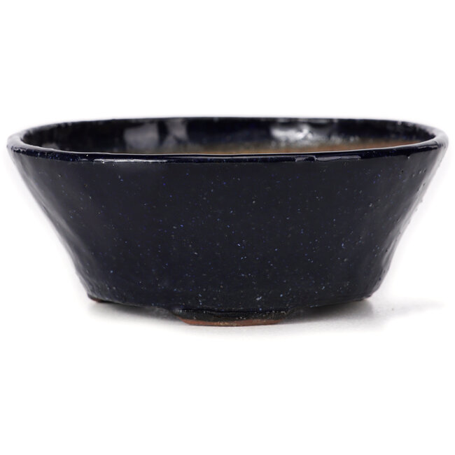 Round blue bonsai pot by Bonsai - 105 x 105 x 45 mm