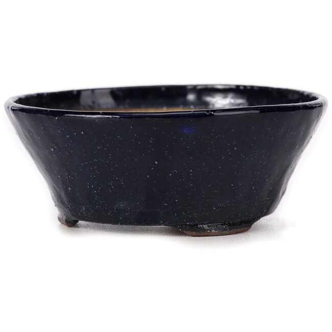 Round blue bonsai pot by Bonsai - 105 x 105 x 45 mm