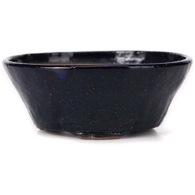 Pot à bonsaï rond bleu par Bonsai - 105 x 105 x 45 mm