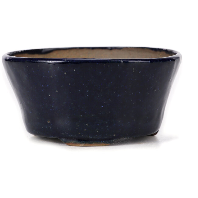 Round blue bonsai pot by Bonsai - 100 x 100 x 50 mm