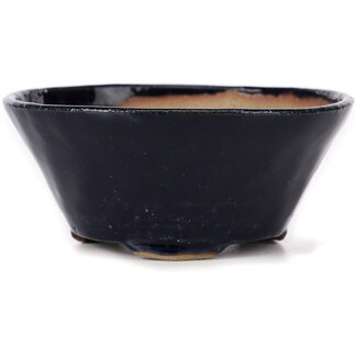 Bonsai 100 mm round blue bonsai pot by Bonsai, Japan