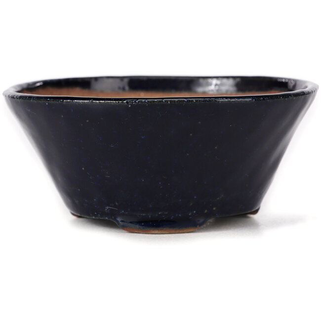 Round blue bonsai pot by Bonsai - 100 x 100 x 45 mm