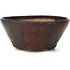 Pot à bonsaï rond marron par Bonsai - 125 x 125 x 55 mm