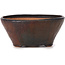 Ronde bruine bonsaipot van Bonsai - 125 x 125 x 55 mm