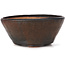 Pot à bonsaï rond marron par Bonsai - 125 x 125 x 55 mm