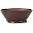 Pot à bonsaï rond marron par Bonsai - 125 x 125 x 50 mm