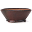 Round brown bonsai pot by Bonsai - 125 x 125 x 50 mm