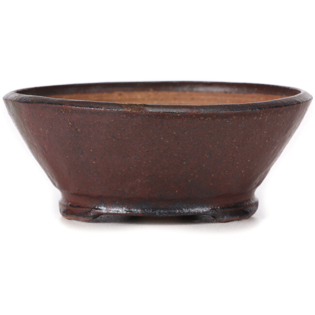 Vaso bonsai rotondo marrone di Bonsai - 125 x 125 x 50 mm