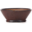 Round brown bonsai pot by Bonsai - 125 x 125 x 50 mm