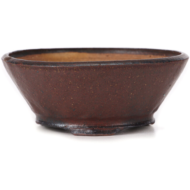 Vaso bonsai rotondo marrone di Bonsai - 125 x 125 x 50 mm