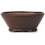 Round brown bonsai pot by Bonsai - 125 x 125 x 50 mm