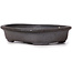 Pot à bonsaï ovale non émaillé par Yamaaki - 110 x 85 x 20 mm