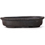 Ovale ongeglazuurde bonsaipot van Yamaaki - 110 x 85 x 20 mm