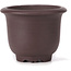 Round unglazed bonsai pot by Yamaaki - 80 x 80 x 60 mm