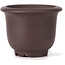 Round unglazed bonsai pot by Yamaaki - 80 x 80 x 60 mm
