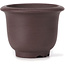 Round unglazed bonsai pot by Yamaaki - 80 x 80 x 60 mm