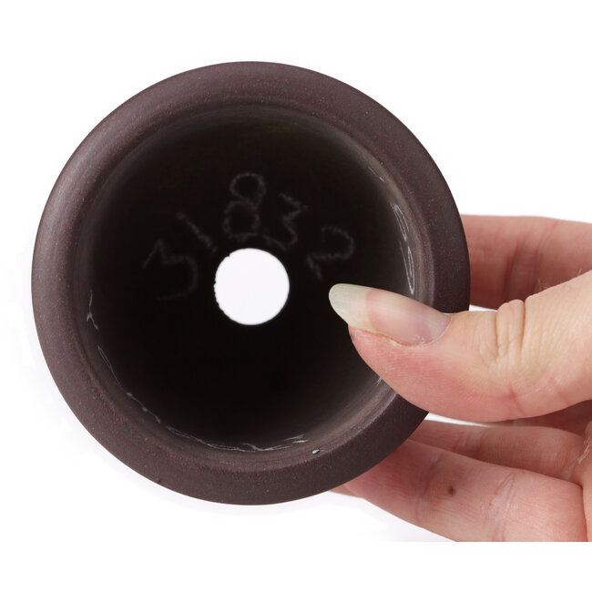 Pot à bonsaï rond non émaillé par Yamaaki - 80 x 80 x 60 mm