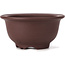 Ronde ongeglazuurde bonsaipot van Yamaaki - 115 x 115 x 60 mm