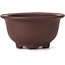 Ronde ongeglazuurde bonsaipot van Yamaaki - 115 x 115 x 60 mm