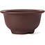 Ronde ongeglazuurde bonsaipot van Yamaaki - 115 x 115 x 60 mm