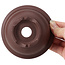 Ronde ongeglazuurde bonsaipot van Yamaaki - 115 x 115 x 60 mm