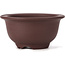 Ronde ongeglazuurde bonsaipot van Yamaaki - 115 x 115 x 60 mm