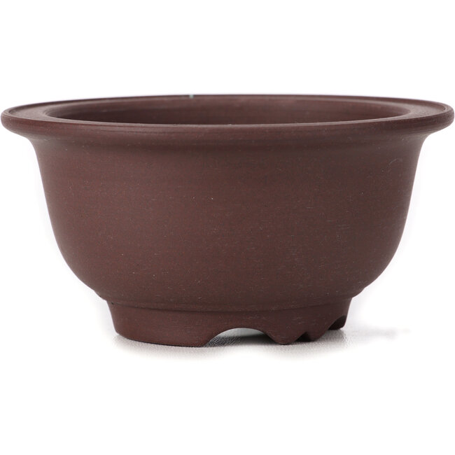 Vaso per bonsai rotondo non smaltato di Yamaaki - 115 x 115 x 60 mm