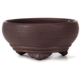  Other Tokoname bonsai pot makers Vaso rotondo non smaltato da 100 mm di Tokoname, Giappone