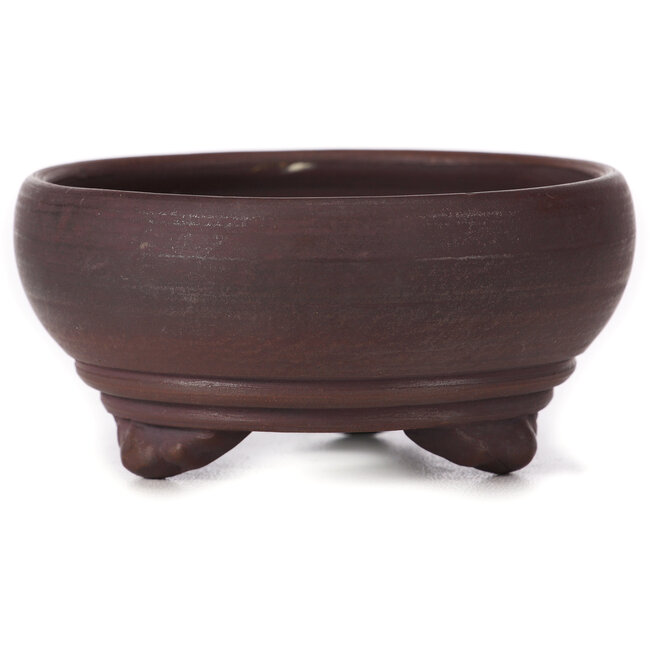 Maceta de bonsái redonda sin esmaltar - 100 x 100 x 45 mm