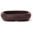 Pot à bonsaï ovale non émaillé par Yamaaki - 110 x 85 x 20 mm
