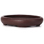 Pot à bonsaï ovale non émaillé par Yamaaki - 110 x 85 x 20 mm