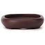 Vaso per bonsai ovale non smaltato di Yamaaki - 110 x 85 x 20 mm