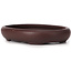 Vaso per bonsai ovale non smaltato di Yamaaki - 110 x 85 x 20 mm