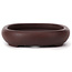 Pot à bonsaï ovale non émaillé par Yamaaki - 110 x 85 x 20 mm