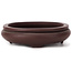 Pot à bonsaï ovale non émaillé par Yamaaki - 145 x 115 x 30 mm