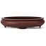 Pot à bonsaï ovale non émaillé par Yamaaki - 145 x 115 x 30 mm