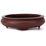 Pot à bonsaï ovale non émaillé par Yamaaki - 145 x 115 x 30 mm