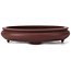 Pot à bonsaï ovale non émaillé par Yamaaki - 145 x 115 x 30 mm