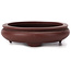 Pot à bonsaï ovale non émaillé par Yamaaki - 145 x 115 x 30 mm