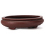 Pot à bonsaï ovale non émaillé par Yamaaki - 145 x 115 x 30 mm