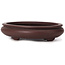 Pot à bonsaï ovale non émaillé par Yamaaki - 145 x 115 x 30 mm