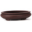 Pot à bonsaï ovale non émaillé par Yamaaki - 145 x 115 x 30 mm