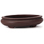 Pot à bonsaï ovale non émaillé par Yamaaki - 145 x 115 x 30 mm