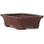 Vaso bonsai rettangolare non smaltato Yamaaki - 150 x 120 x 45 mm