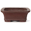 Pot à bonsaï rectangulaire non émaillé par Yamaaki - 150 x 120 x 45 mm