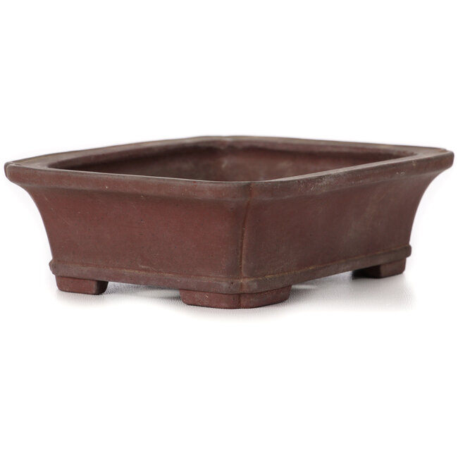 Vaso bonsai rettangolare non smaltato Yamaaki - 150 x 120 x 45 mm