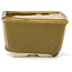 Pot à bonsaï carré vert et marron par Seto - 85 x 80 x 45 mm