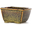 Square brown bonsai pot by Seto - 85 x 80 x 45 mm