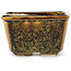 Vaso bonsai quadrato marrone di Seto - 85 x 80 x 45 mm